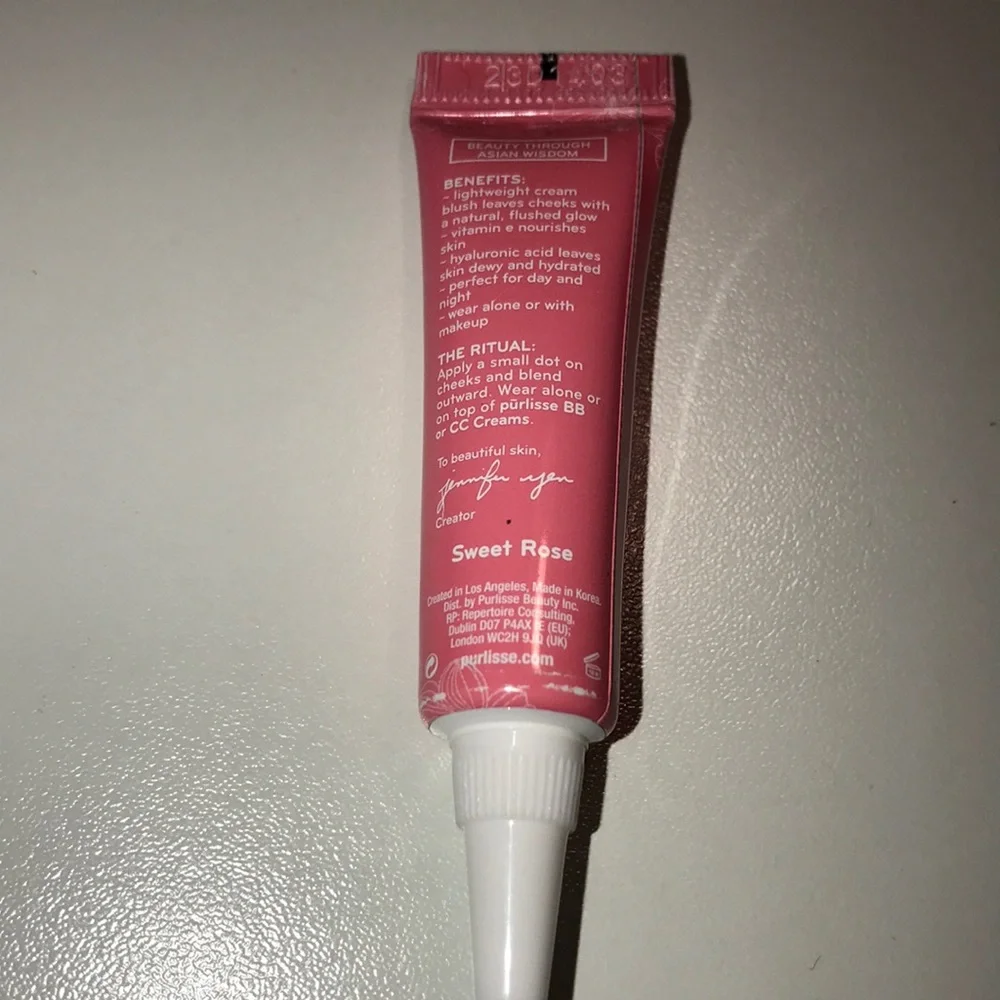 PURLISSE Blush Glow BB Cheek Color-Sweet Rose NEW